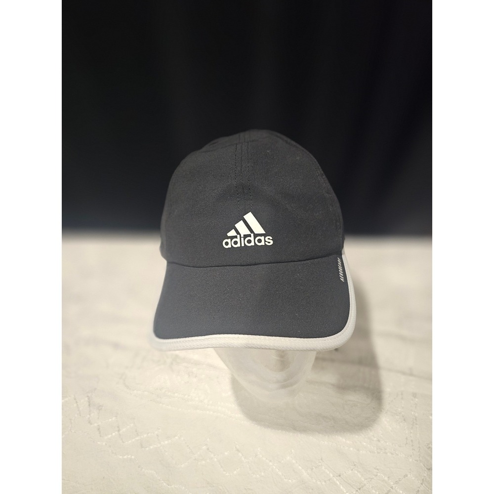 Adidas Aeroready Running Cap Black White Adjustable Performance Hat RN 90288
